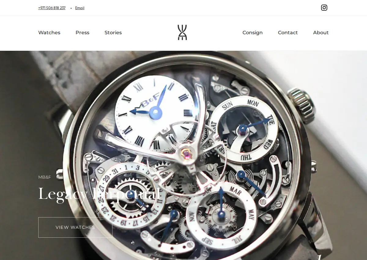 Store homepage