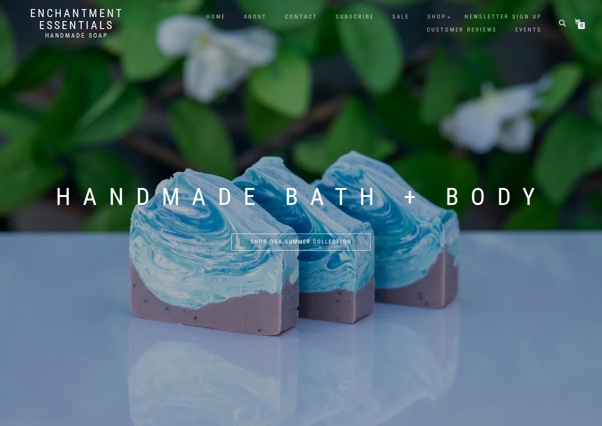Store homepage
