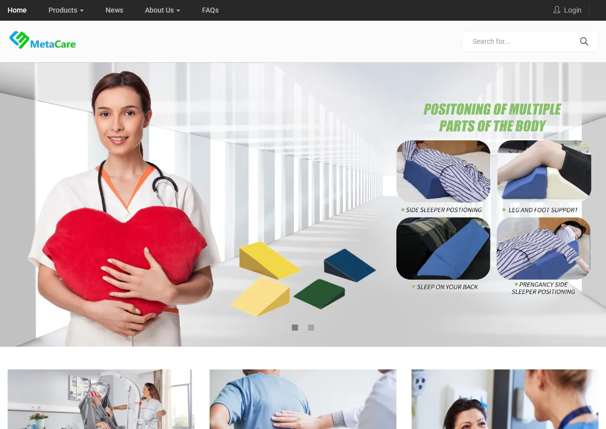 Store homepage