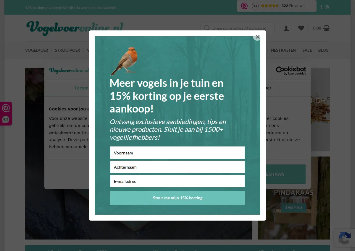 Store homepage