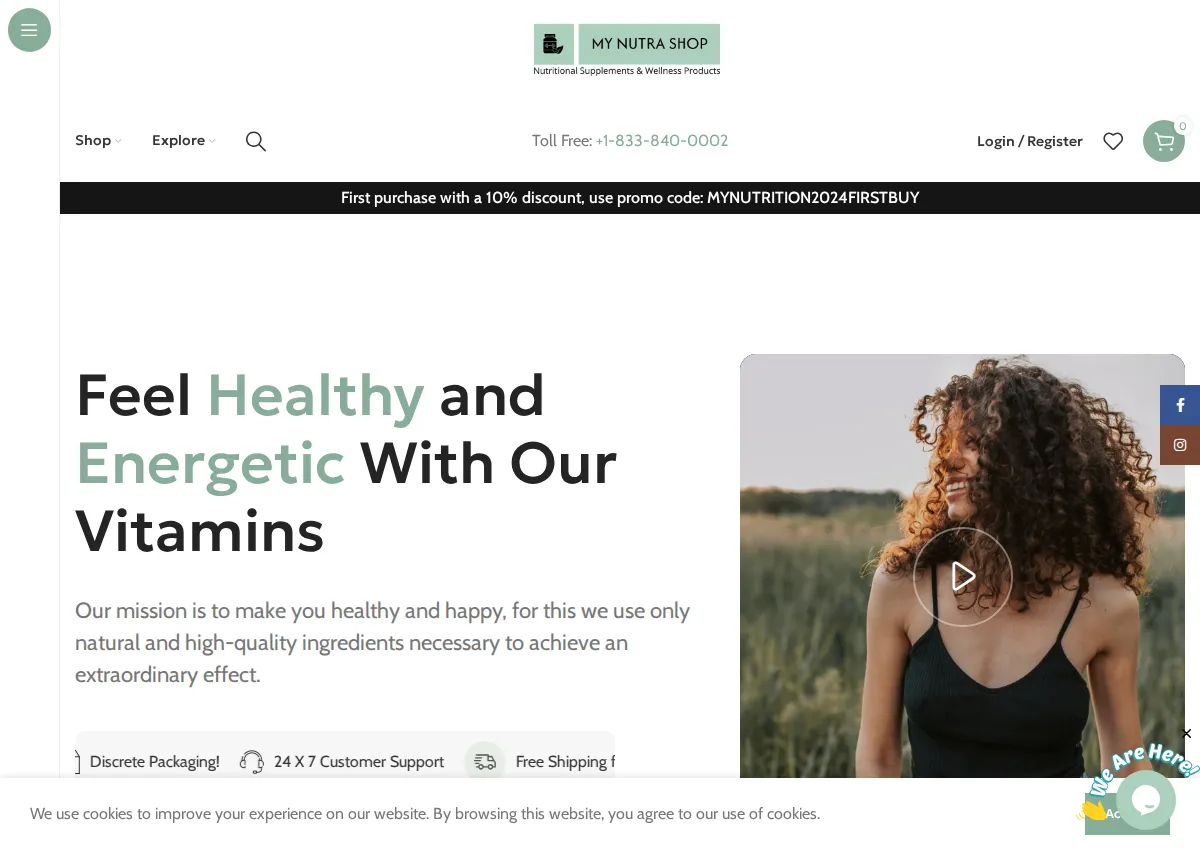 Store homepage