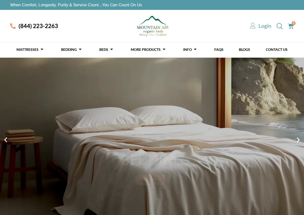 Store homepage