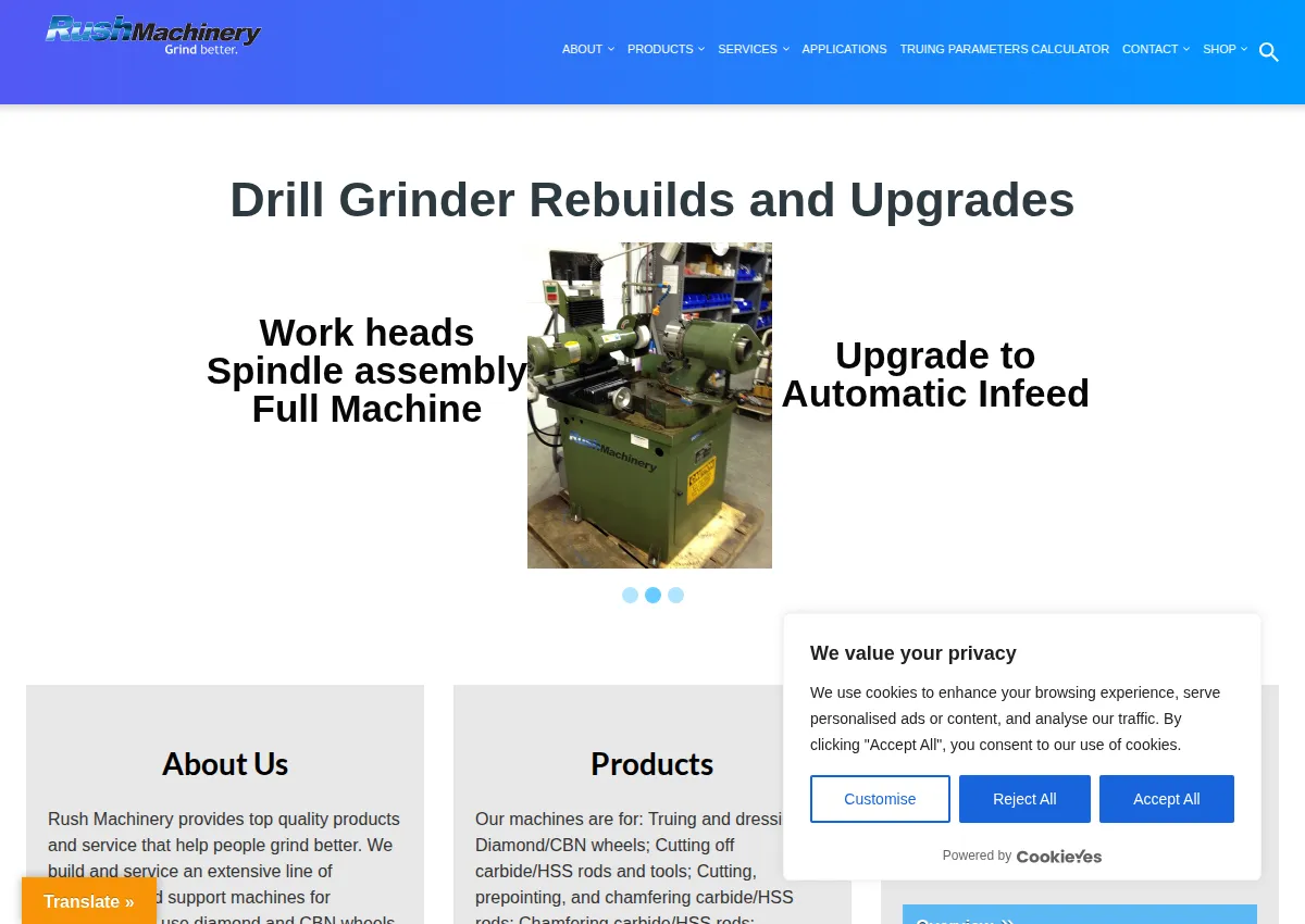 Store homepage