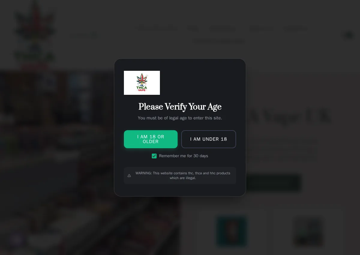 Store homepage