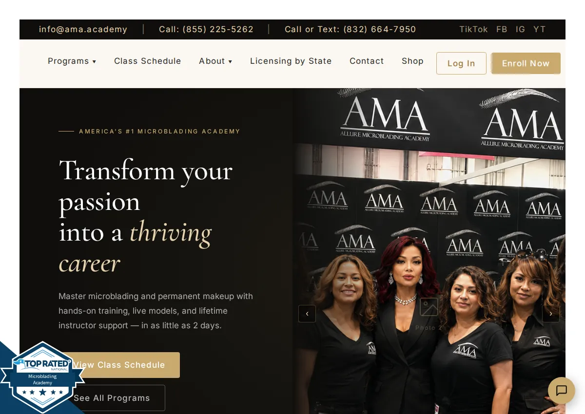 Store homepage