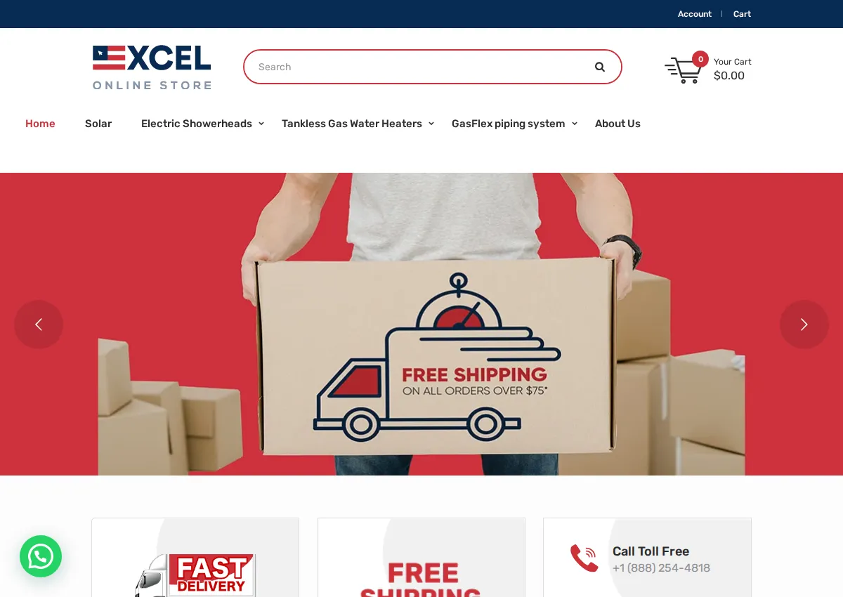 Store homepage