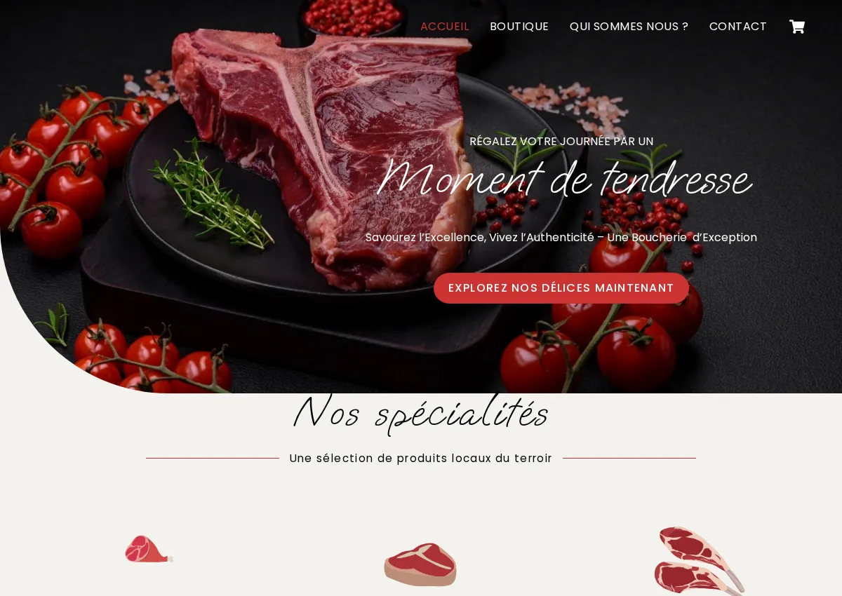 Store homepage