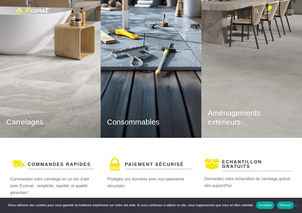 Store homepage