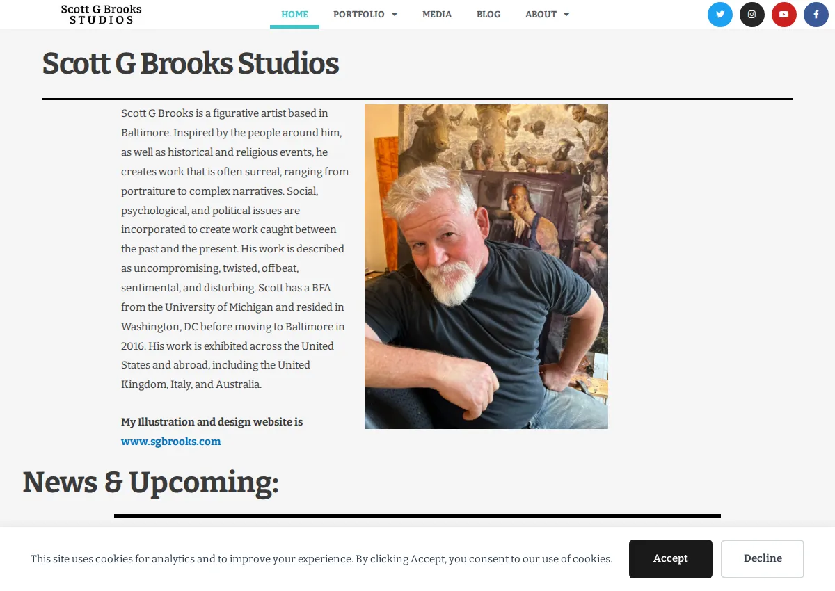Store homepage