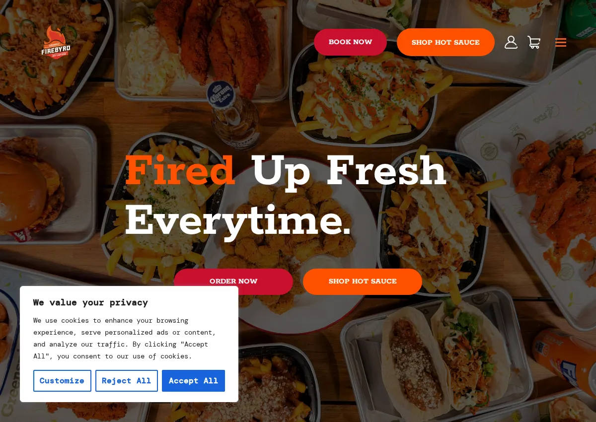 Store homepage