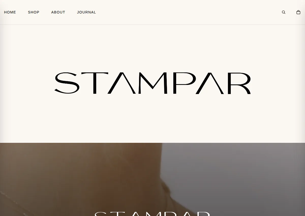 Store homepage