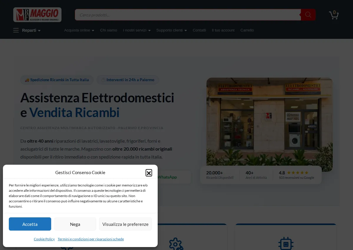 Store homepage