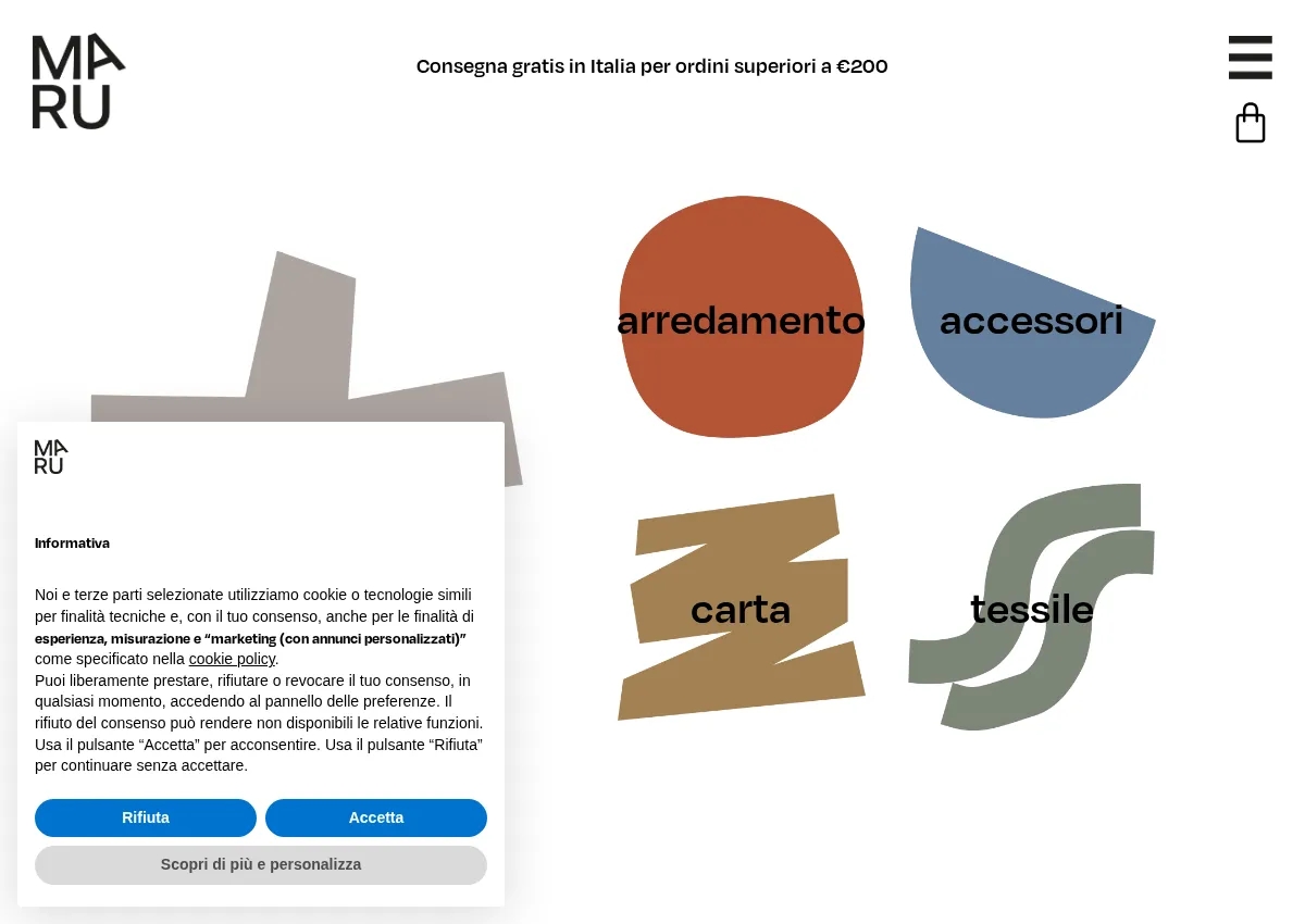 Store homepage