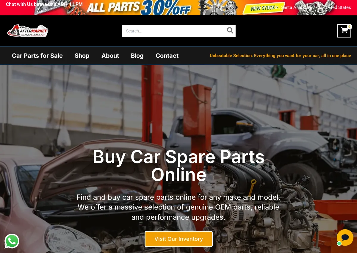 Store homepage