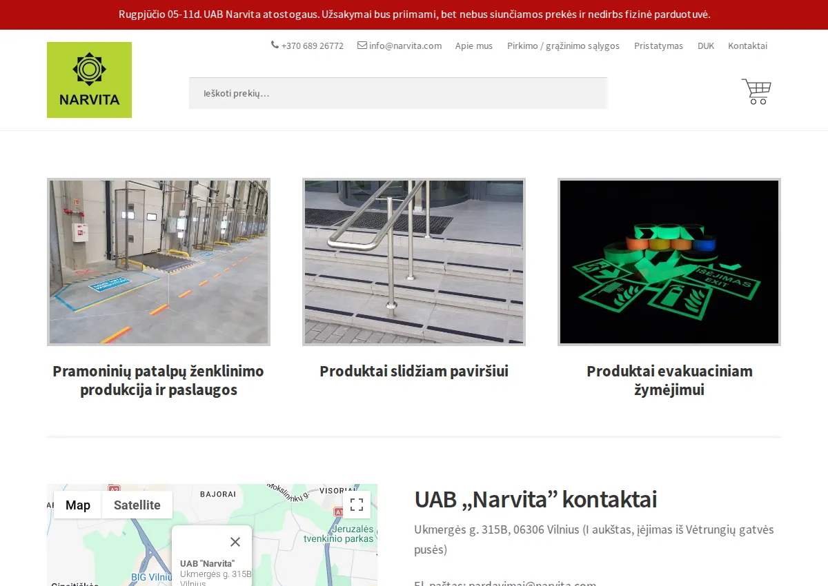 Store homepage