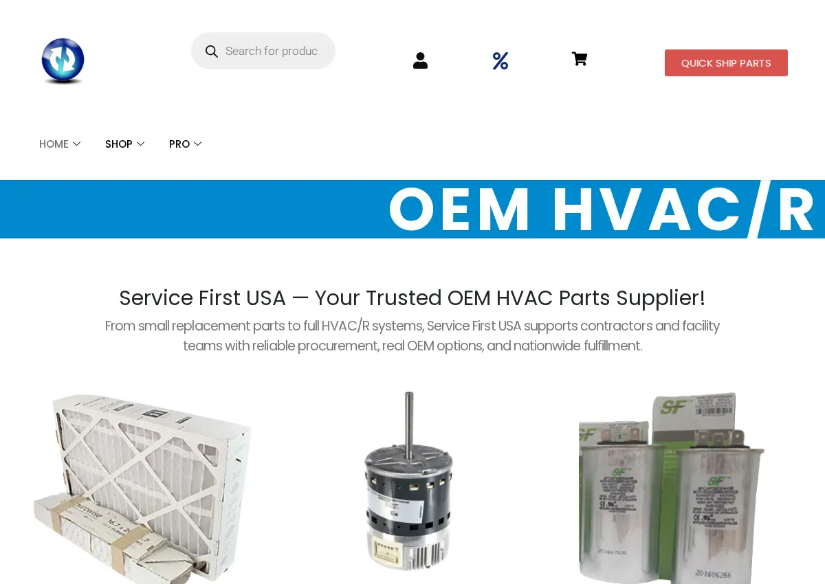 Store homepage