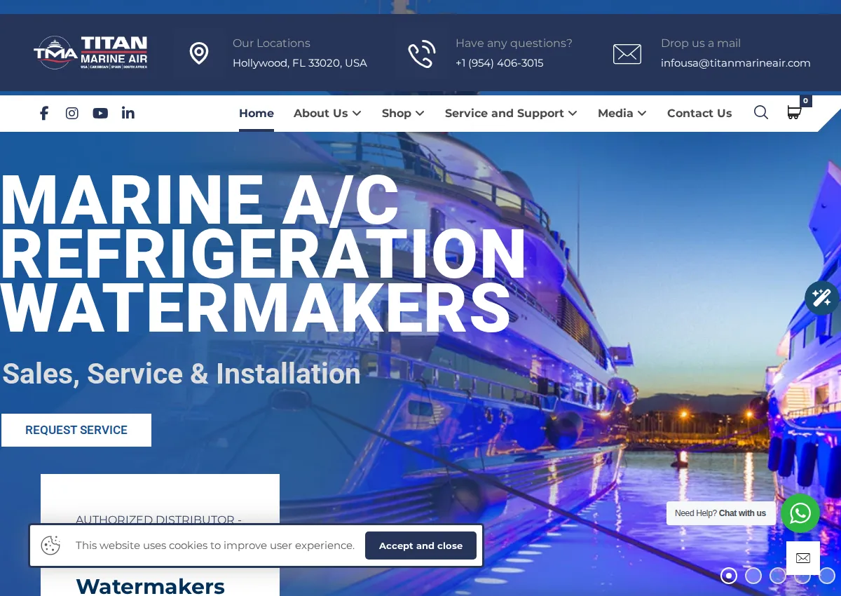 Store homepage