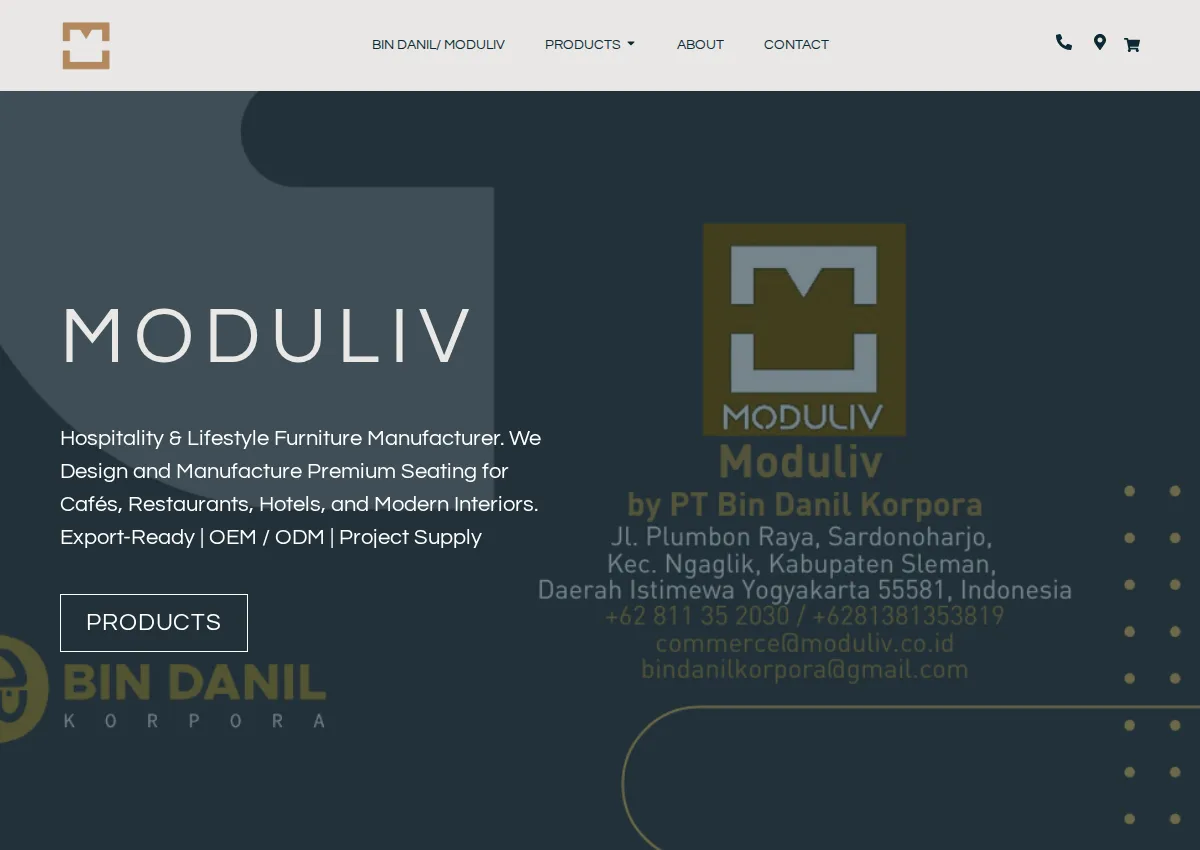 Store homepage