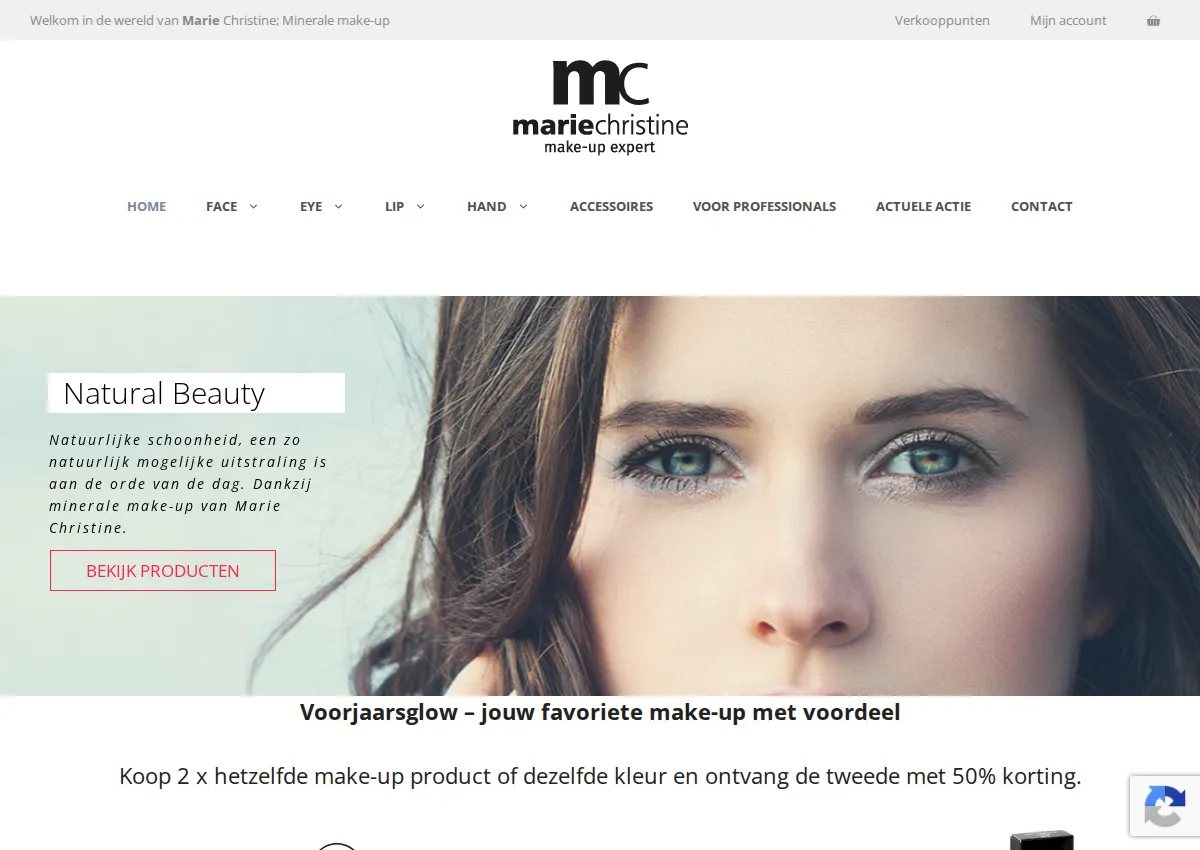 Store homepage