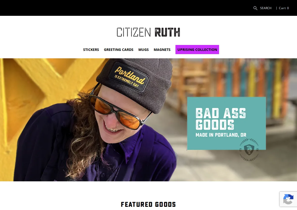 Store homepage