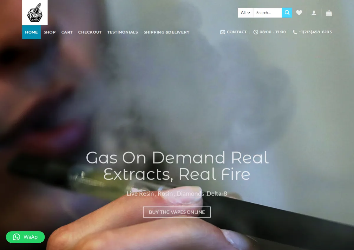 Store homepage
