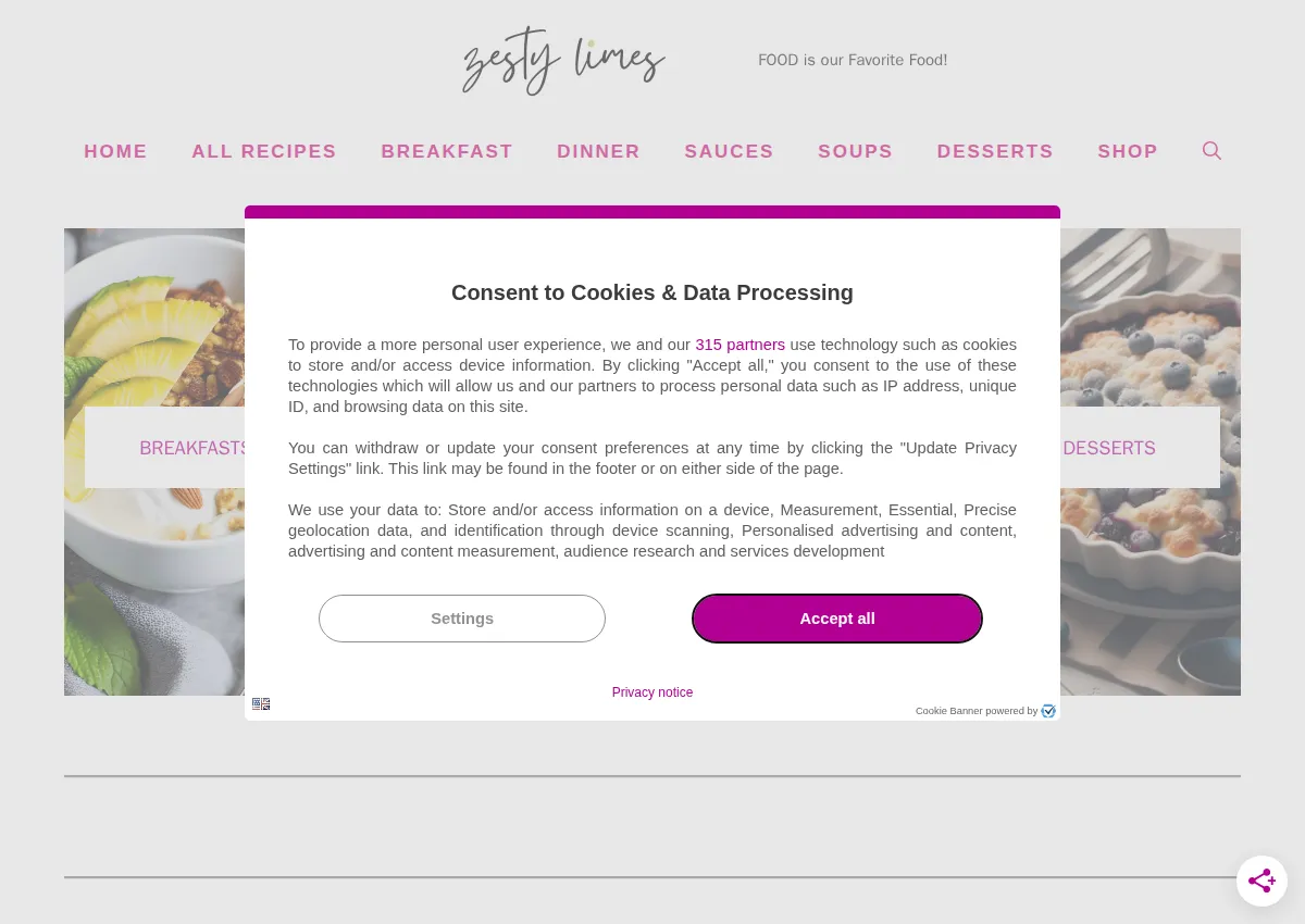 Store homepage