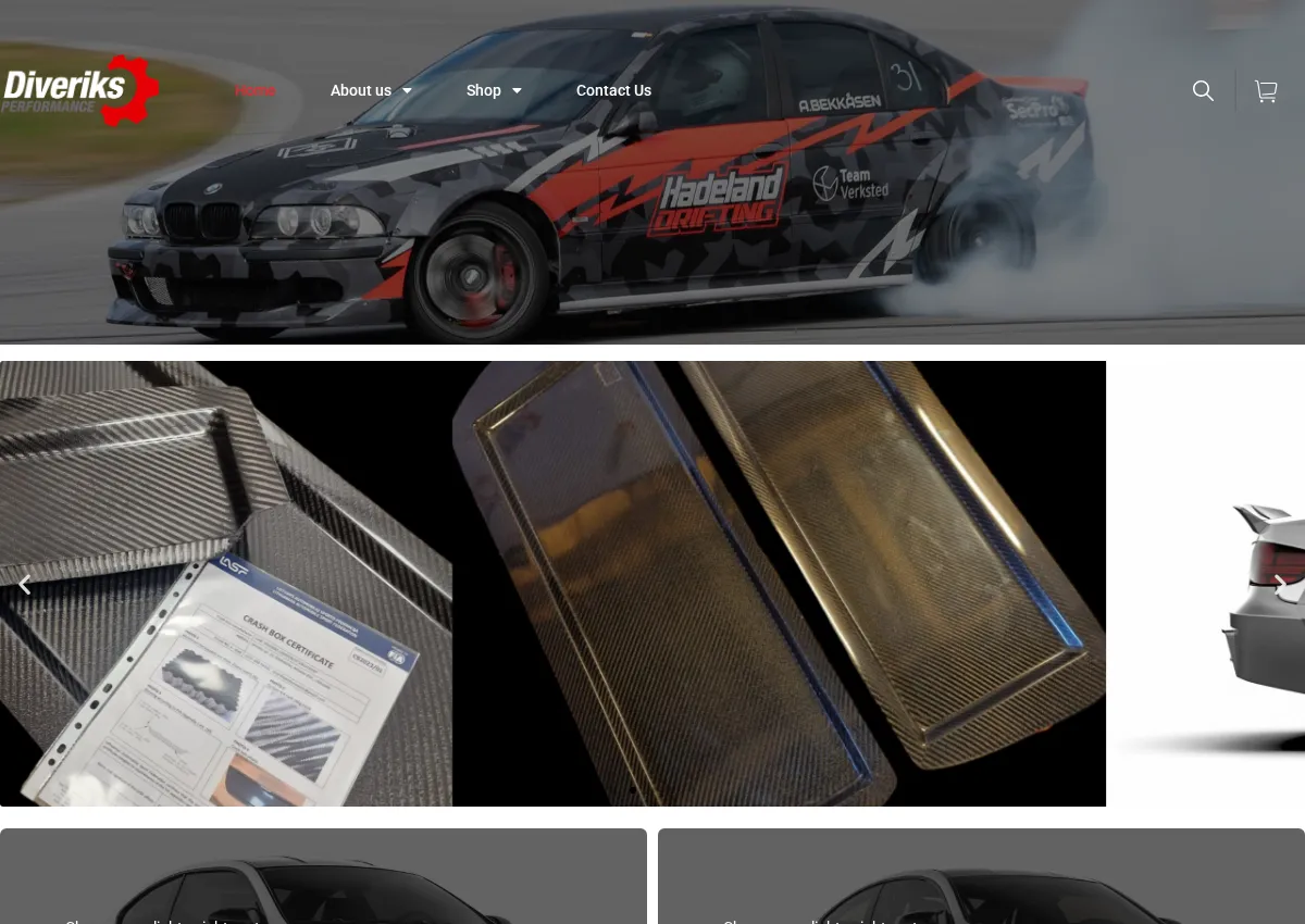 Store homepage