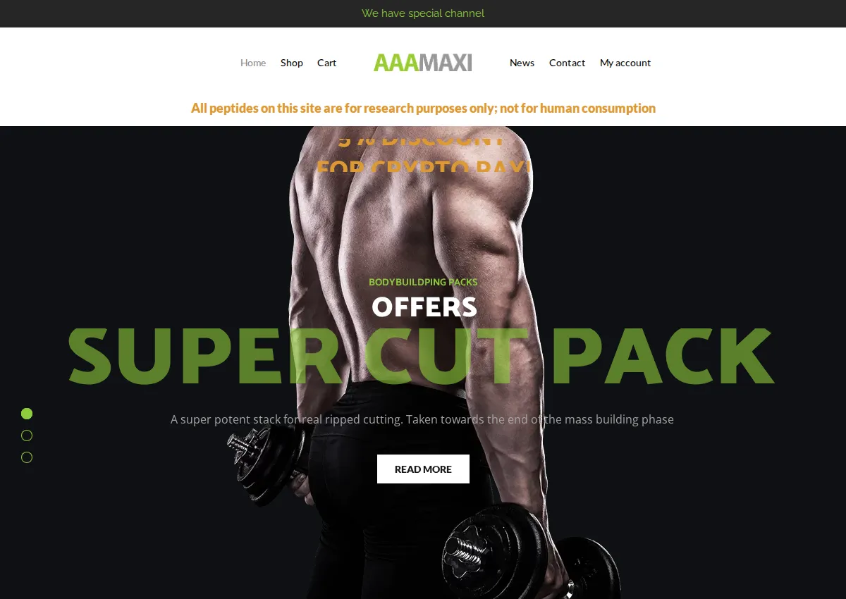Store homepage