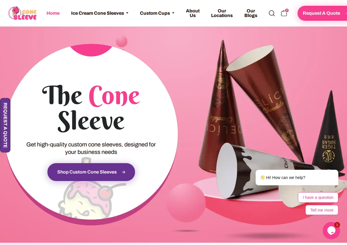 Store homepage