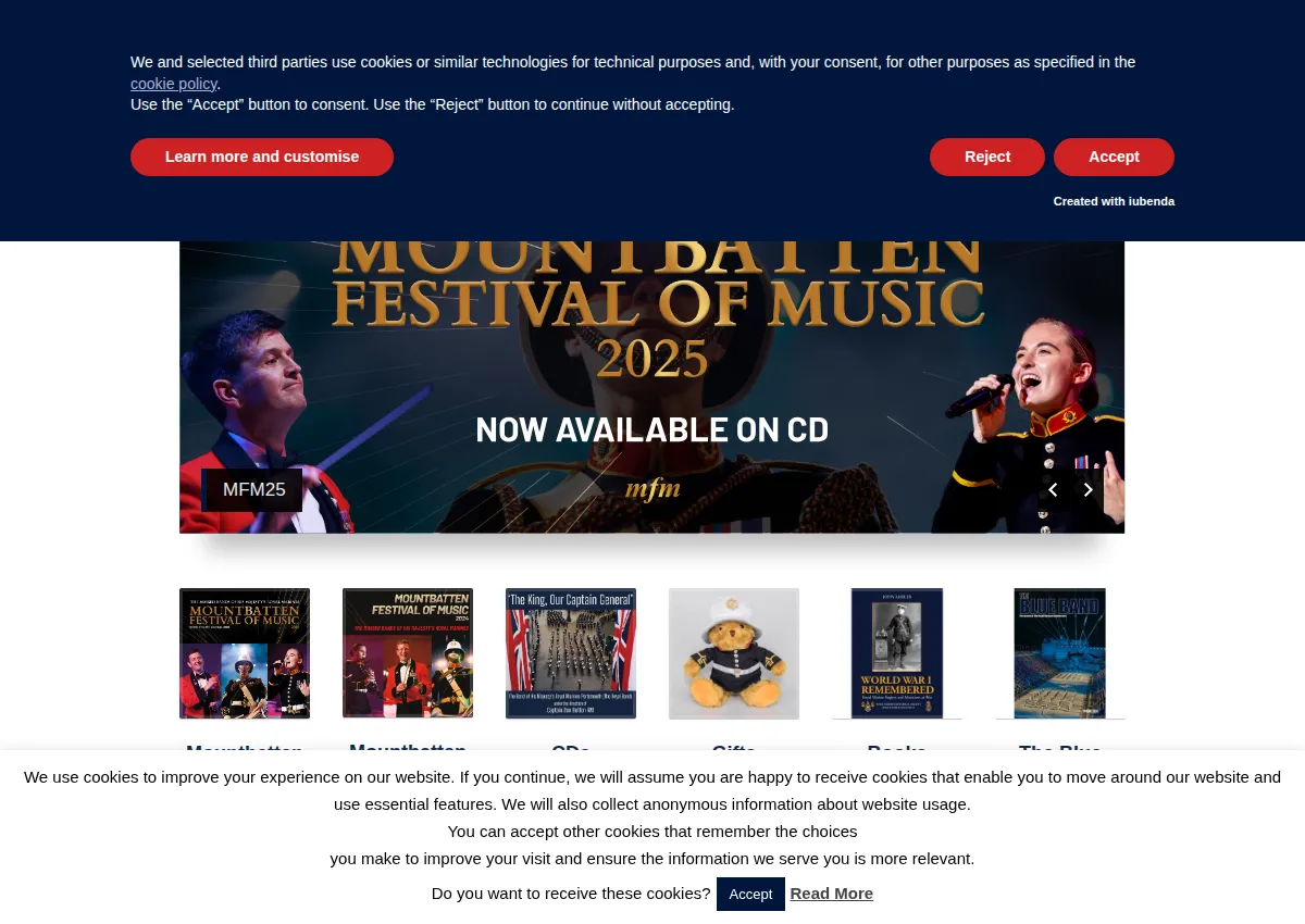 Store homepage