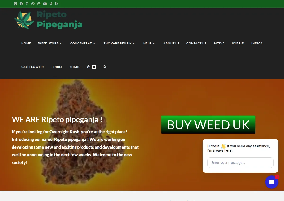 Store homepage