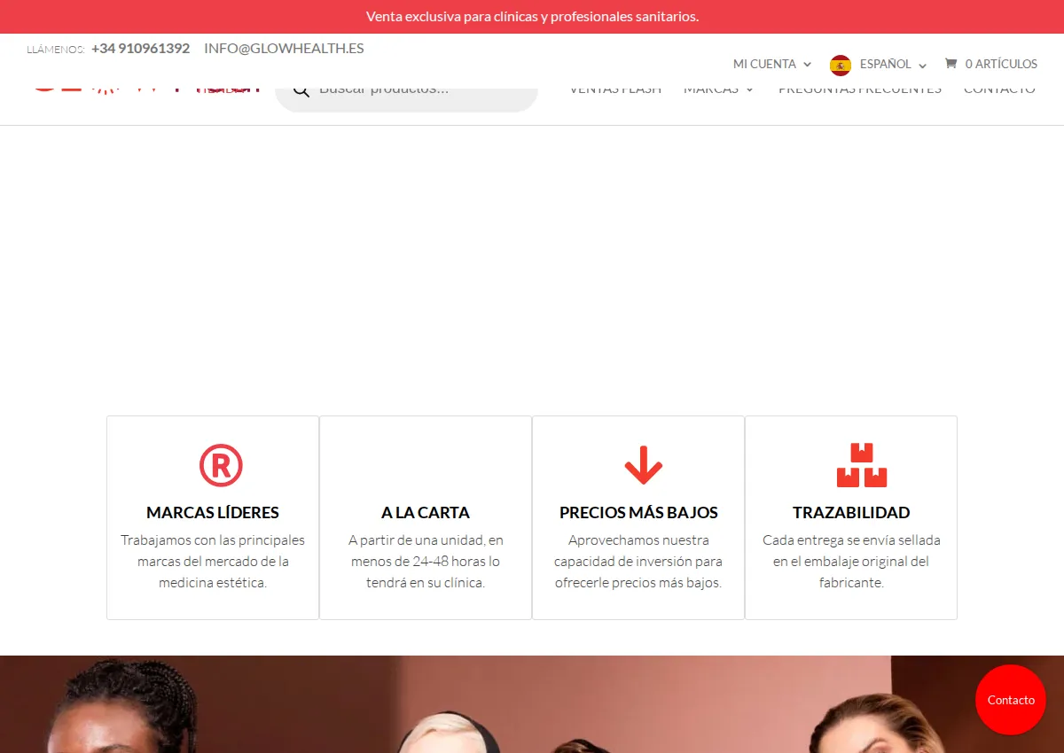 Store homepage