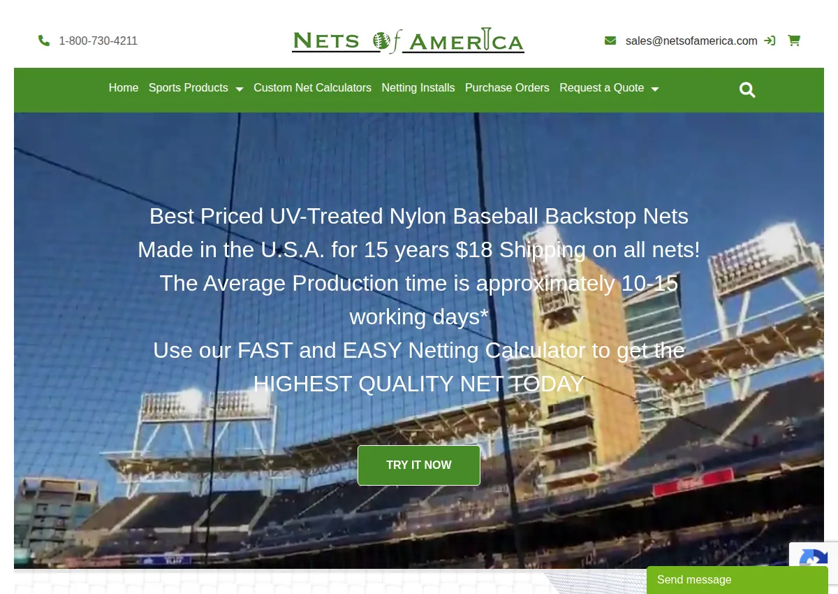 Store homepage