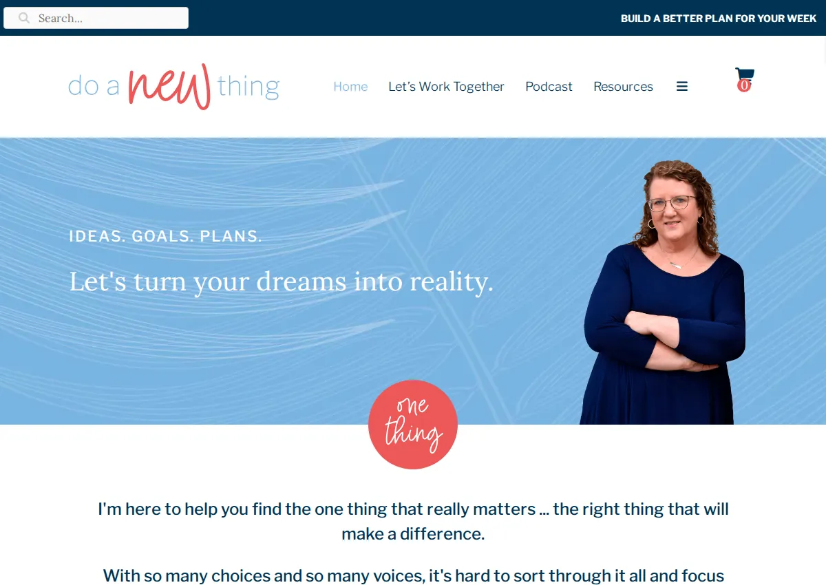 Store homepage