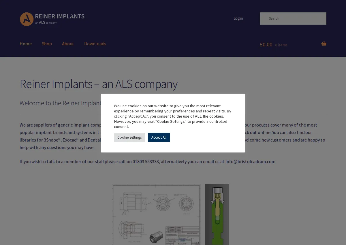 Store homepage