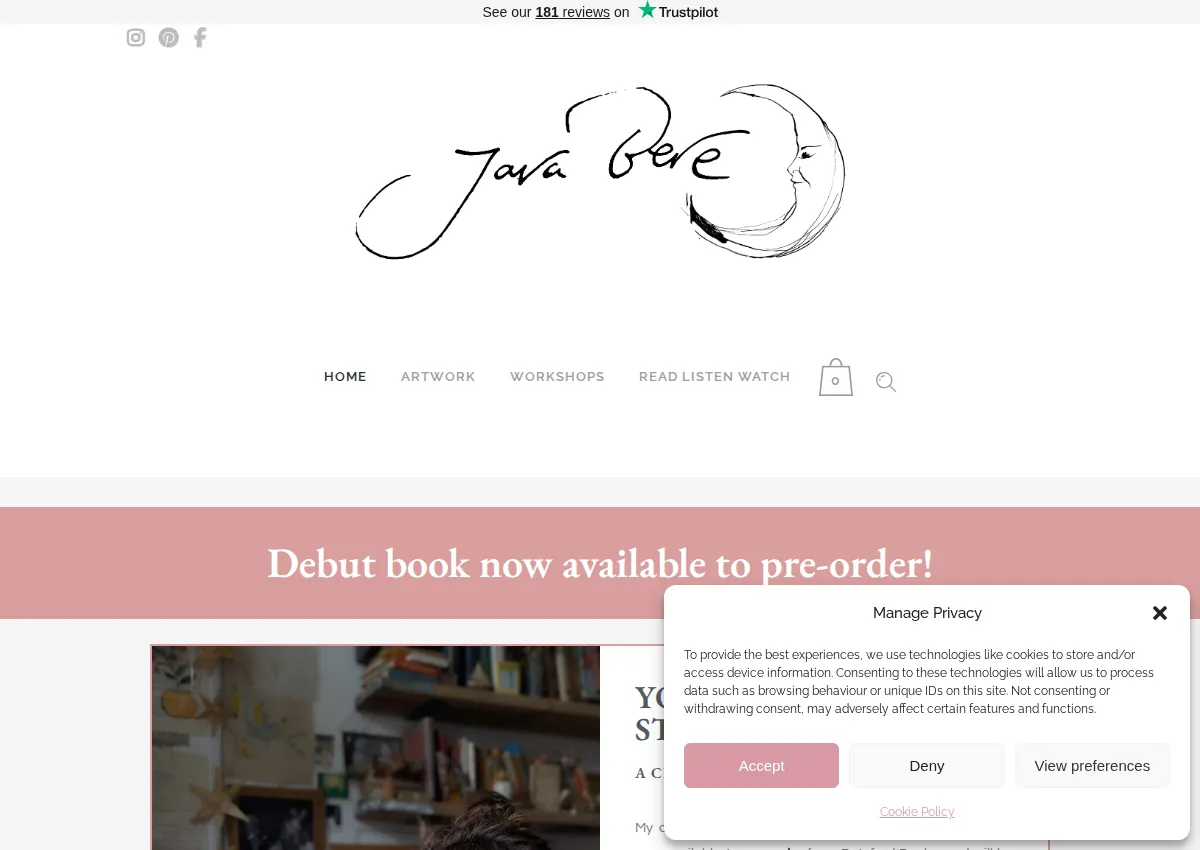 Store homepage