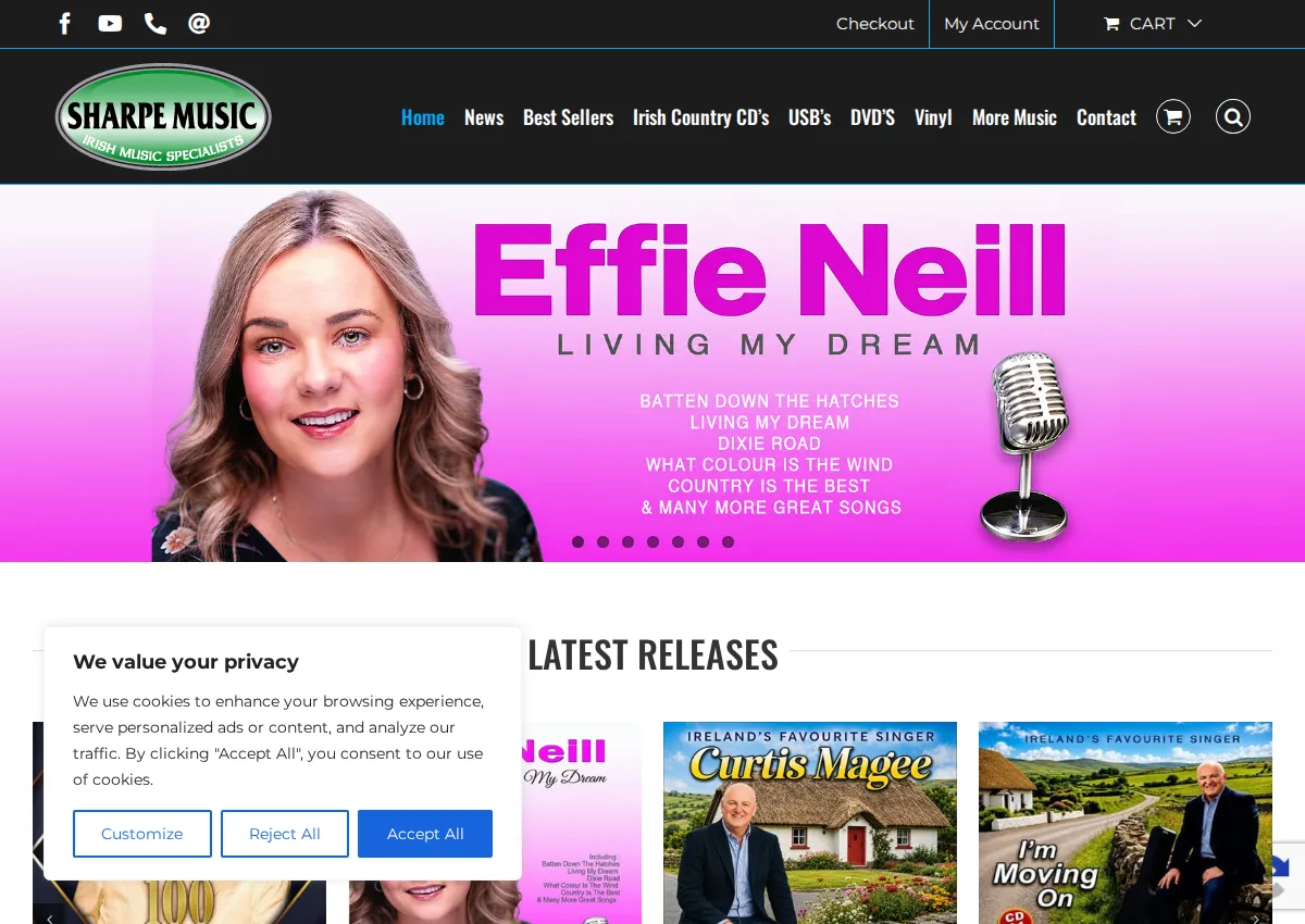 Store homepage