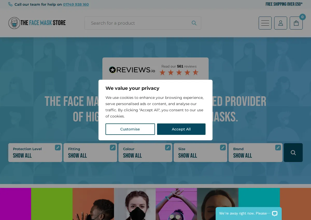 Store homepage