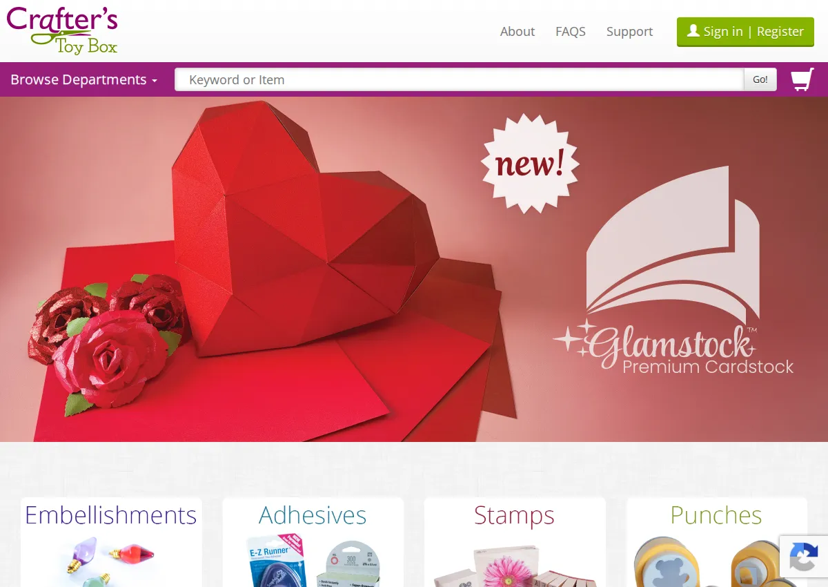 Store homepage