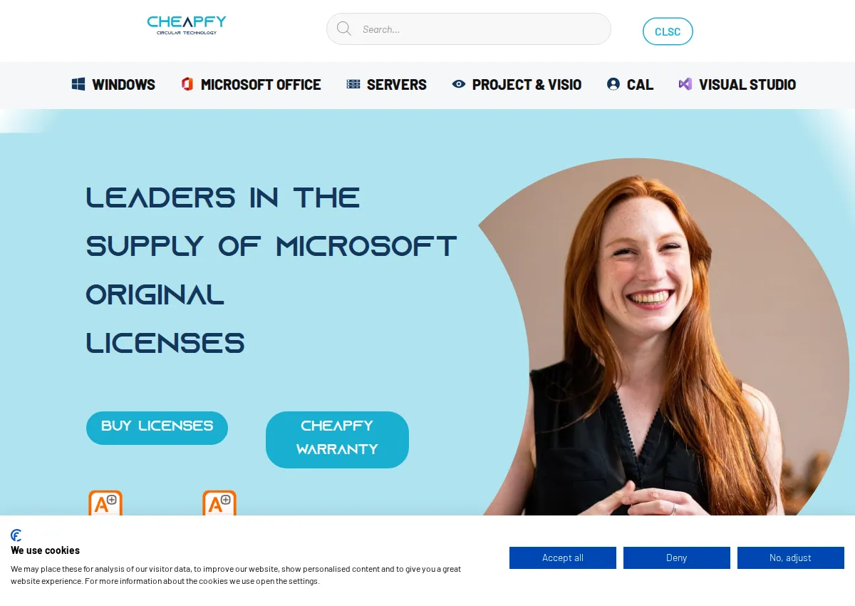 Store homepage