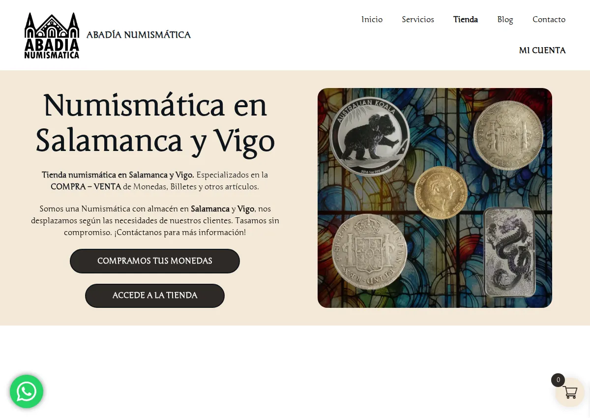 Store homepage