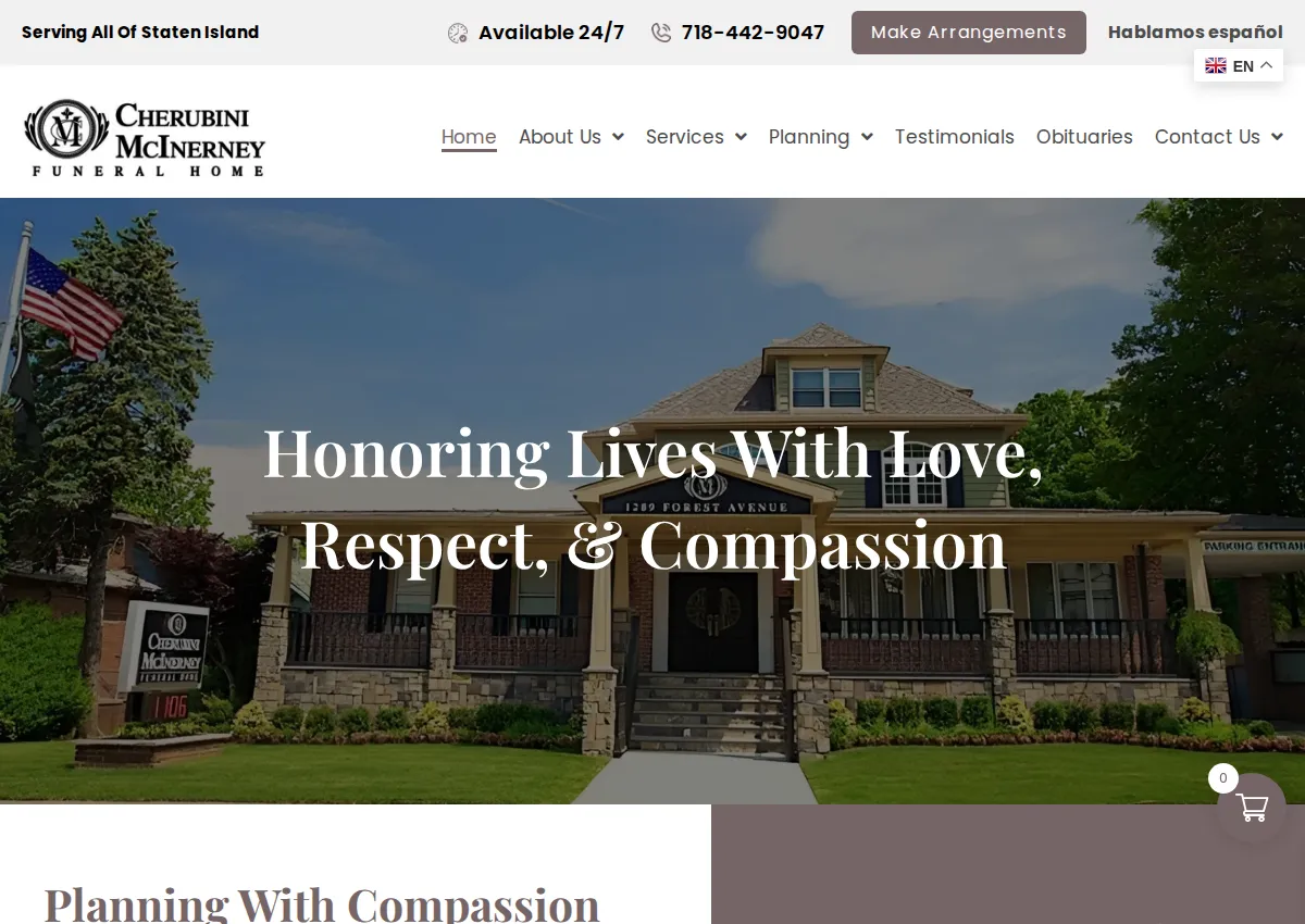 Store homepage