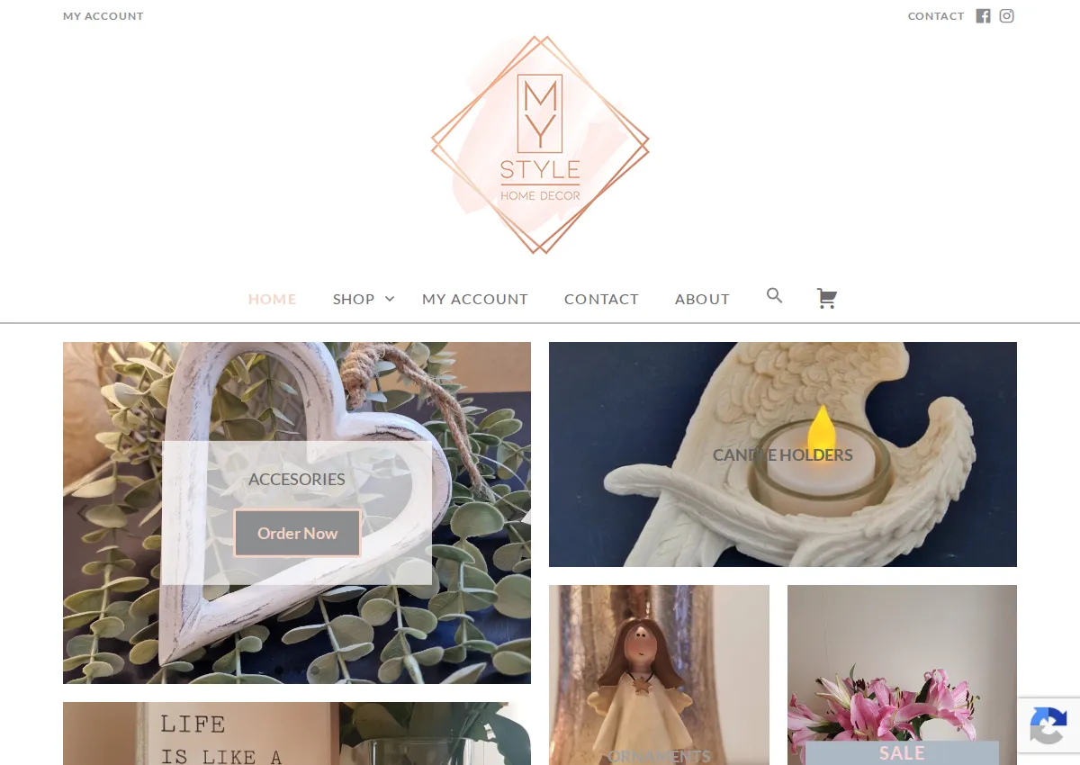 Store homepage