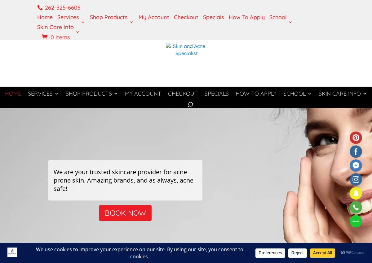Store homepage