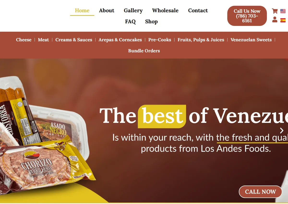 Store homepage