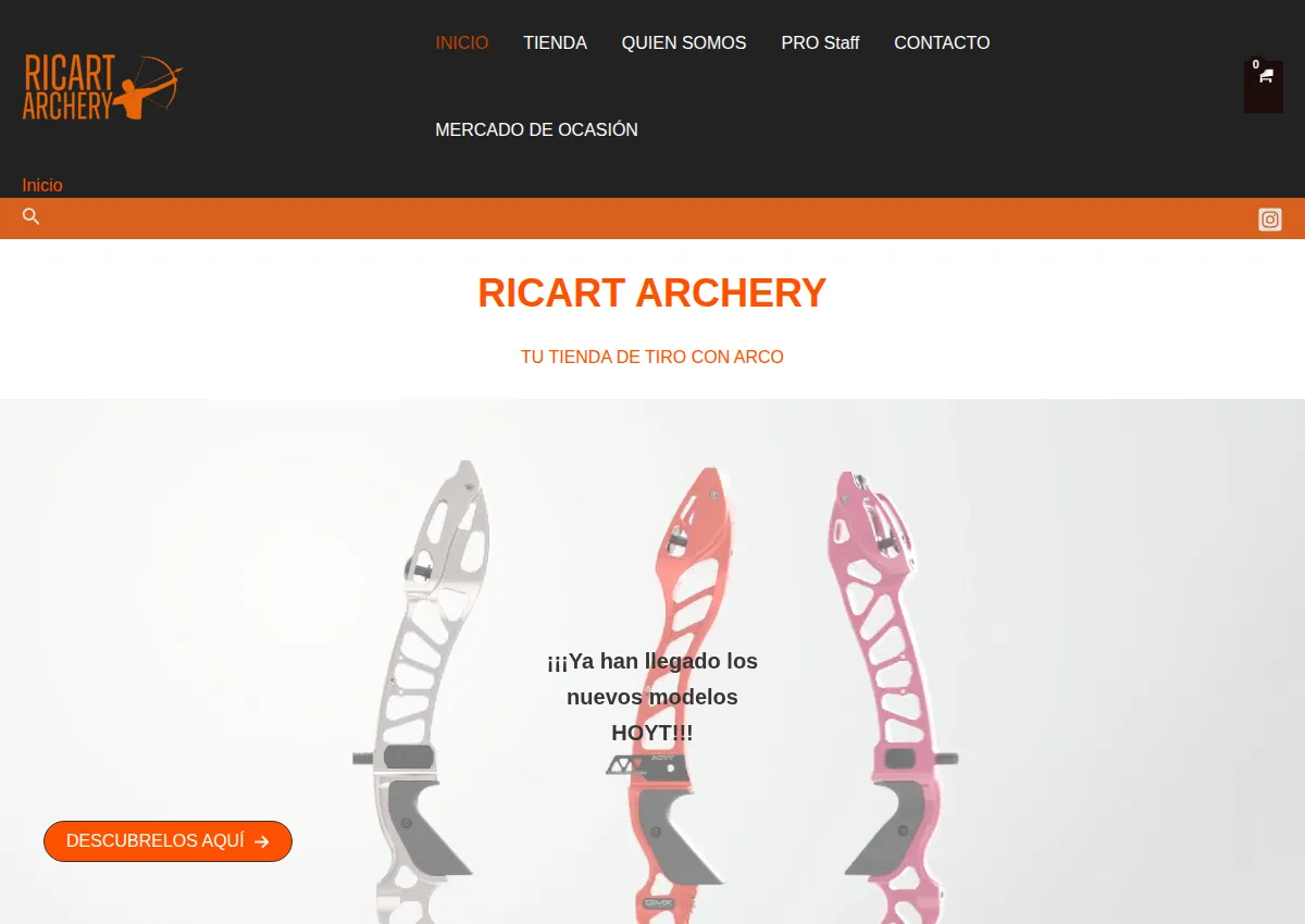 Store homepage