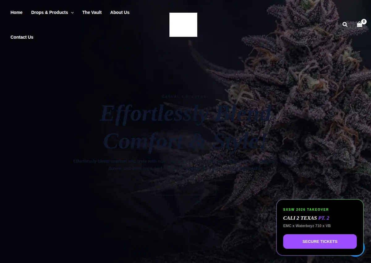 Store homepage