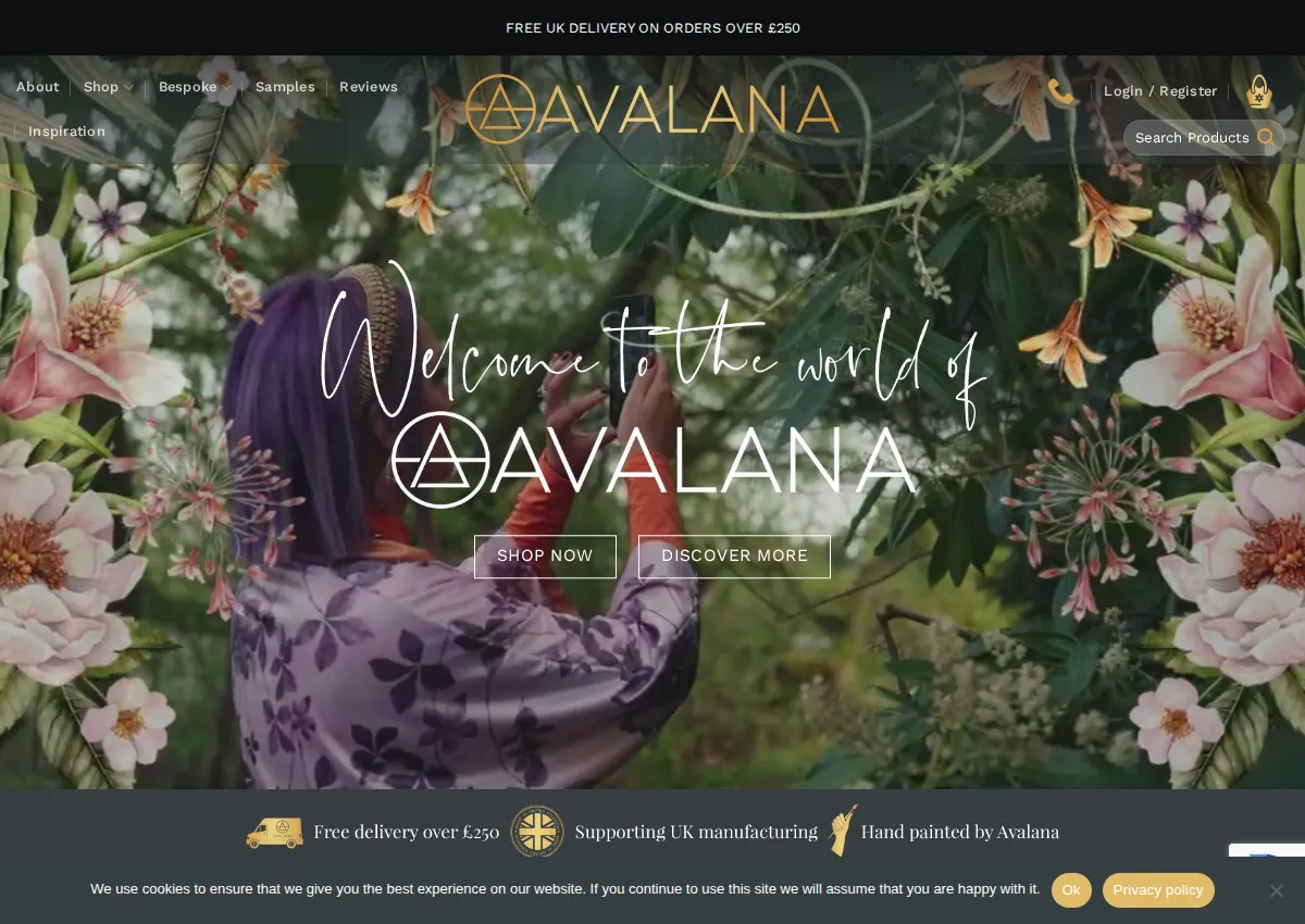 Store homepage
