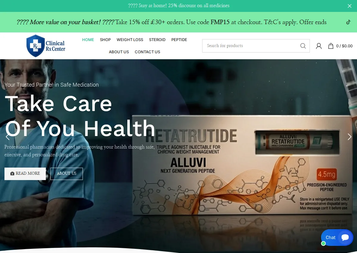 Store homepage