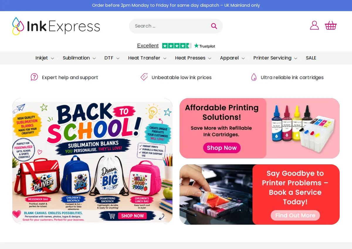 Store homepage